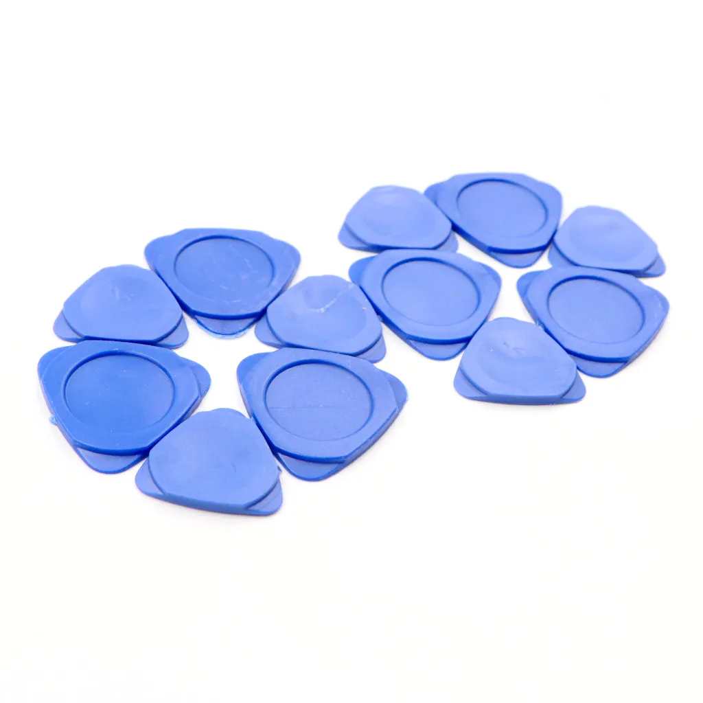 12pcs Universal Triangle Plastic Pry Opening Tool for iPhone/Mobile Phone/Laptop/Tablet/LCD Screen/Case Disassembly Blue Guitar Picks