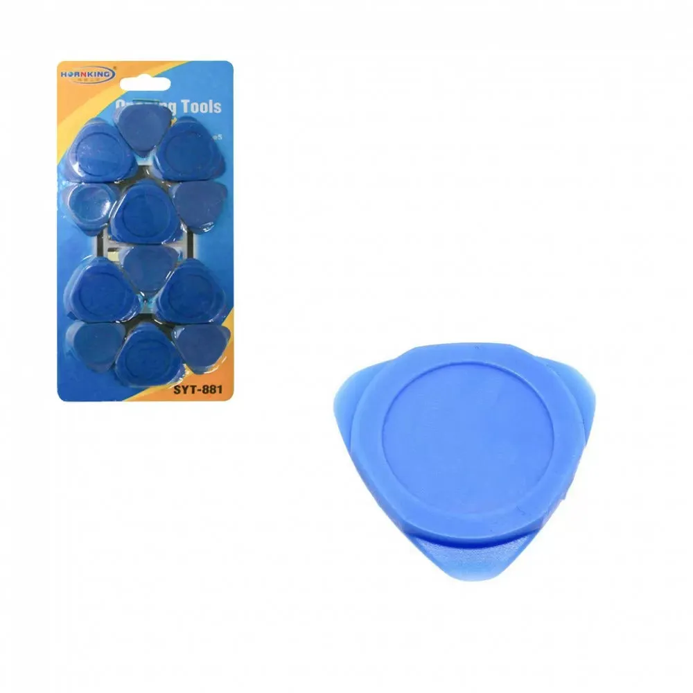 12pcs Universal Triangle Plastic Pry Opening Tool for iPhone/Mobile Phone/Laptop/Tablet/LCD Screen/Case Disassembly Blue Guitar Picks