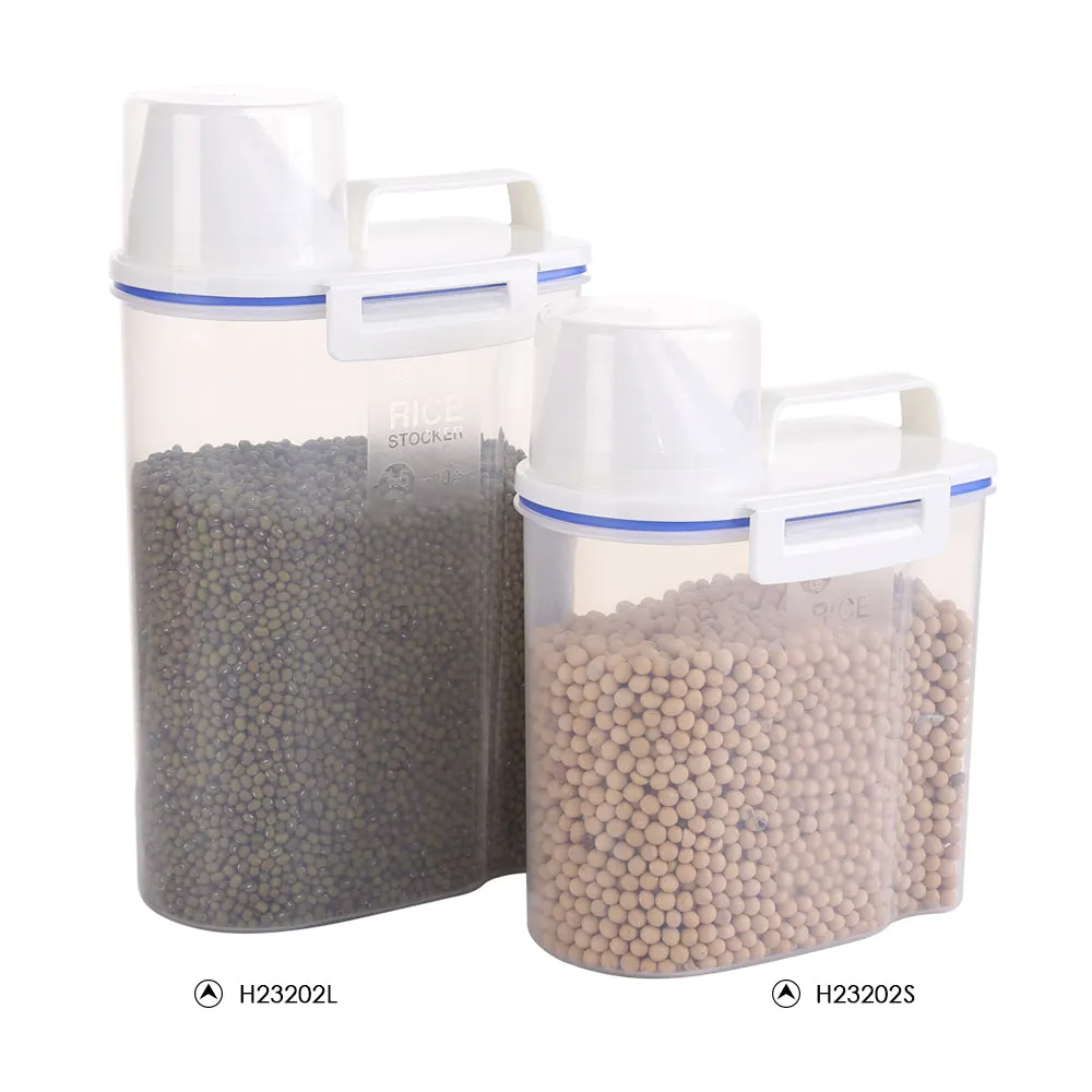 1.5L Portable Plastic Rice Storage Bin