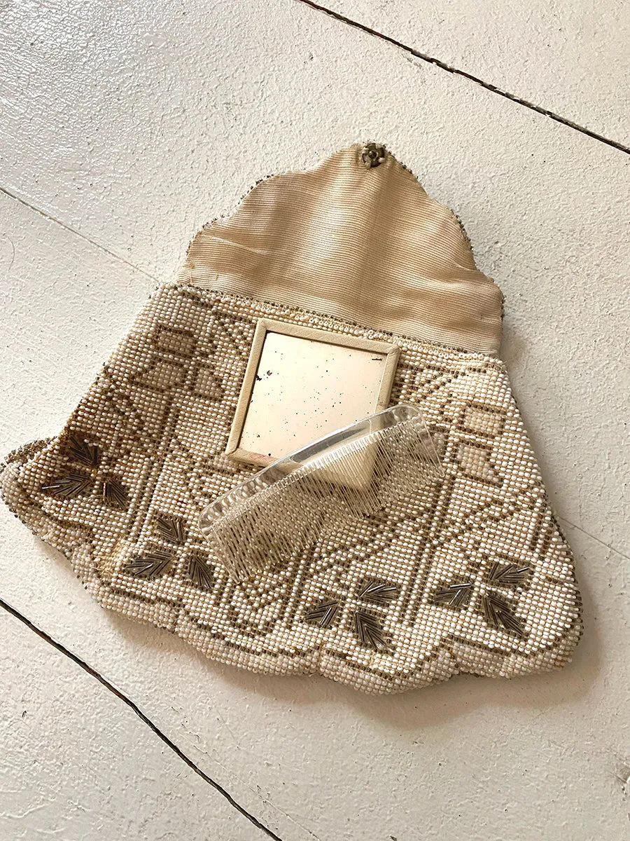 1920's Czech Glass Beaded Mini Bag