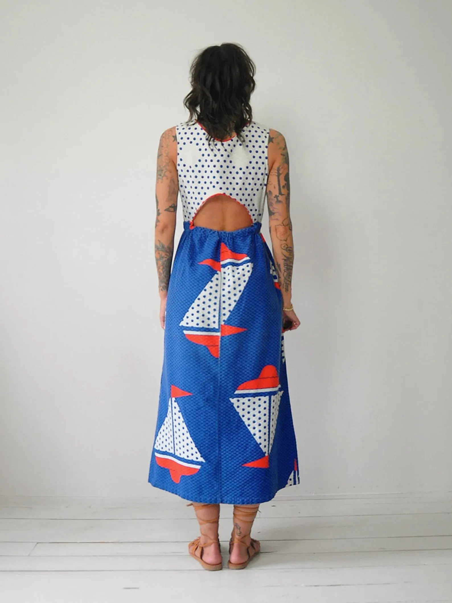 1970's Novelty Sailboat Dress