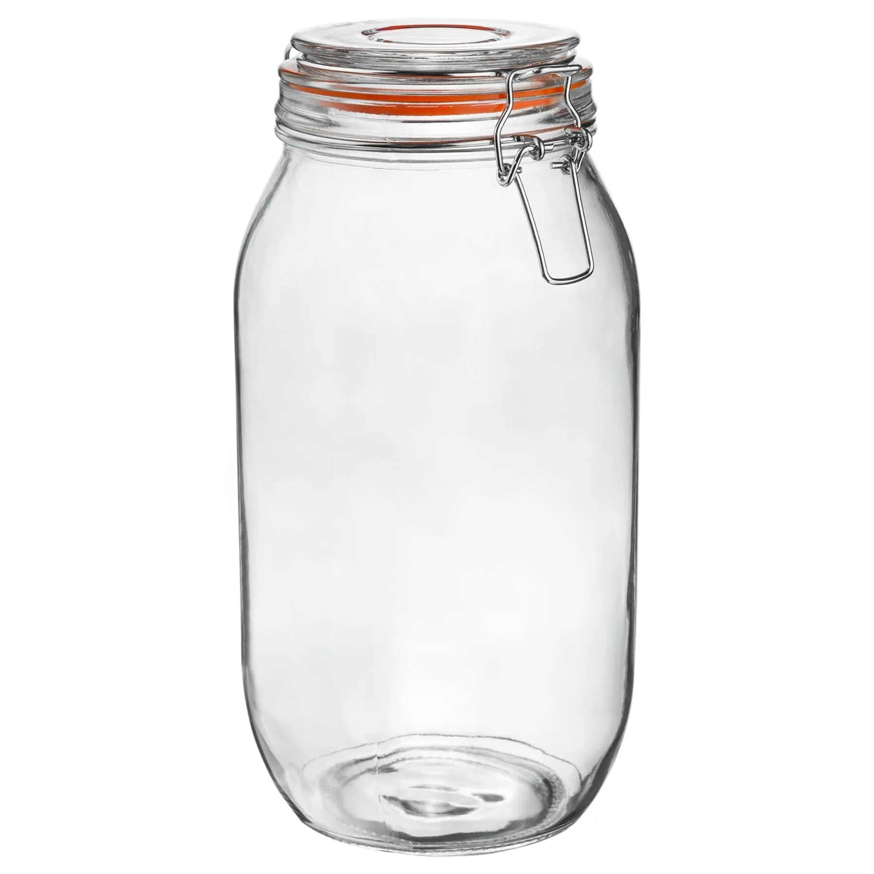 2L Classic Glass Storage Jar   Four Free Coloured Seals