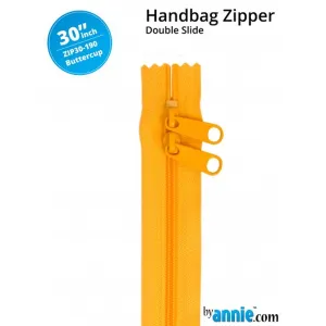 30" wide Handbag Zipper - Buttercup