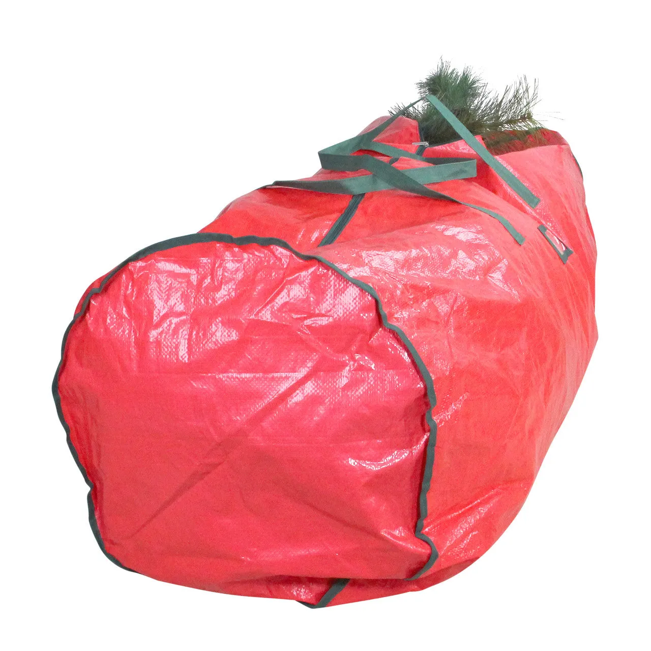 53” Red and Green Artificial Christmas Tree Storage Bag