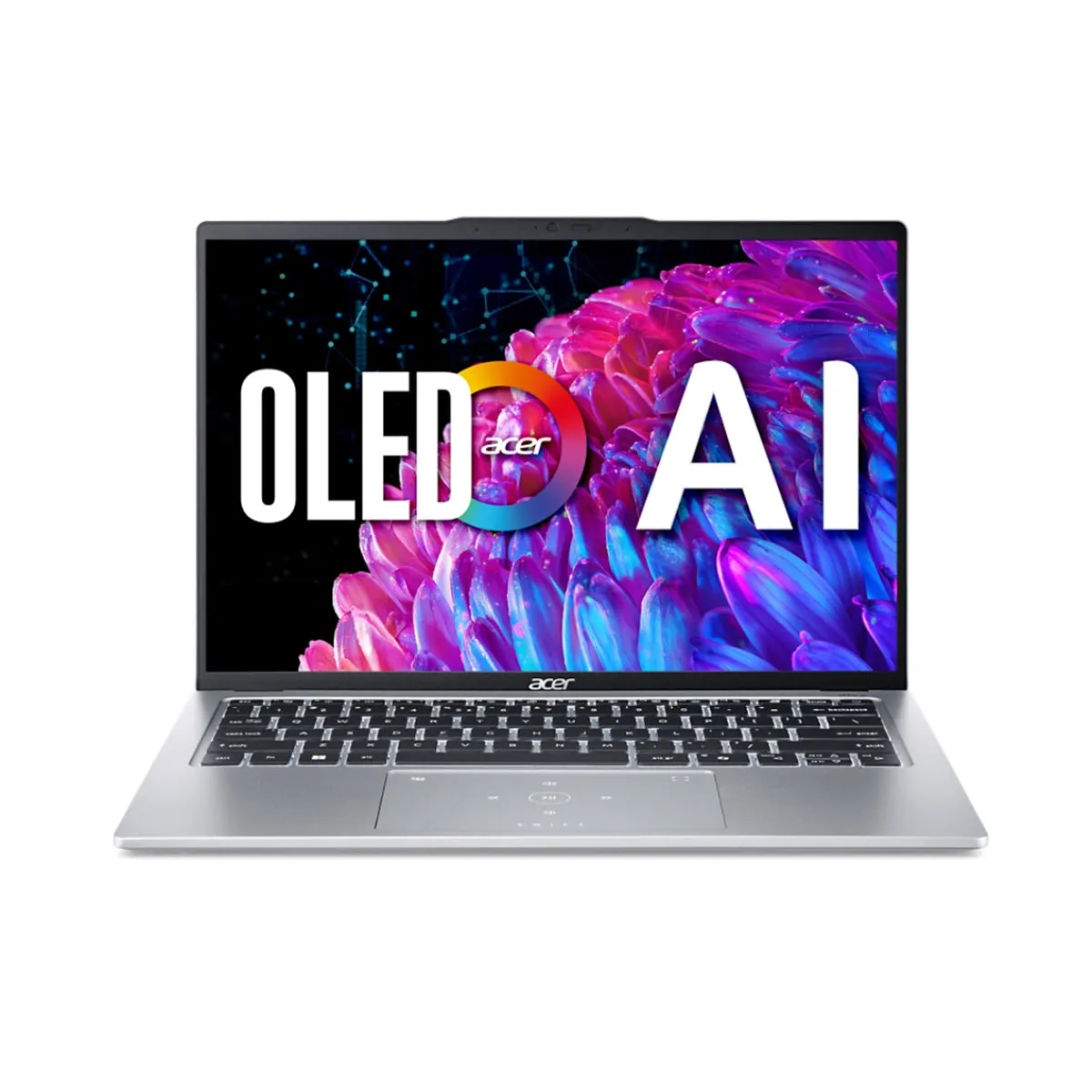 Acer Swift Go 14 SFG14-73-7481 Laptop (Pure Silver) | 14" WQXGA  (2880x1800) OLED | Ultra 7 155H | 16GB RAM | 1TB SSD | Intel Arc Graphics | Windows 11 Home | MS Office Home & Student 2021 |  Acer Entry Run Rate Backpack E-1620-P