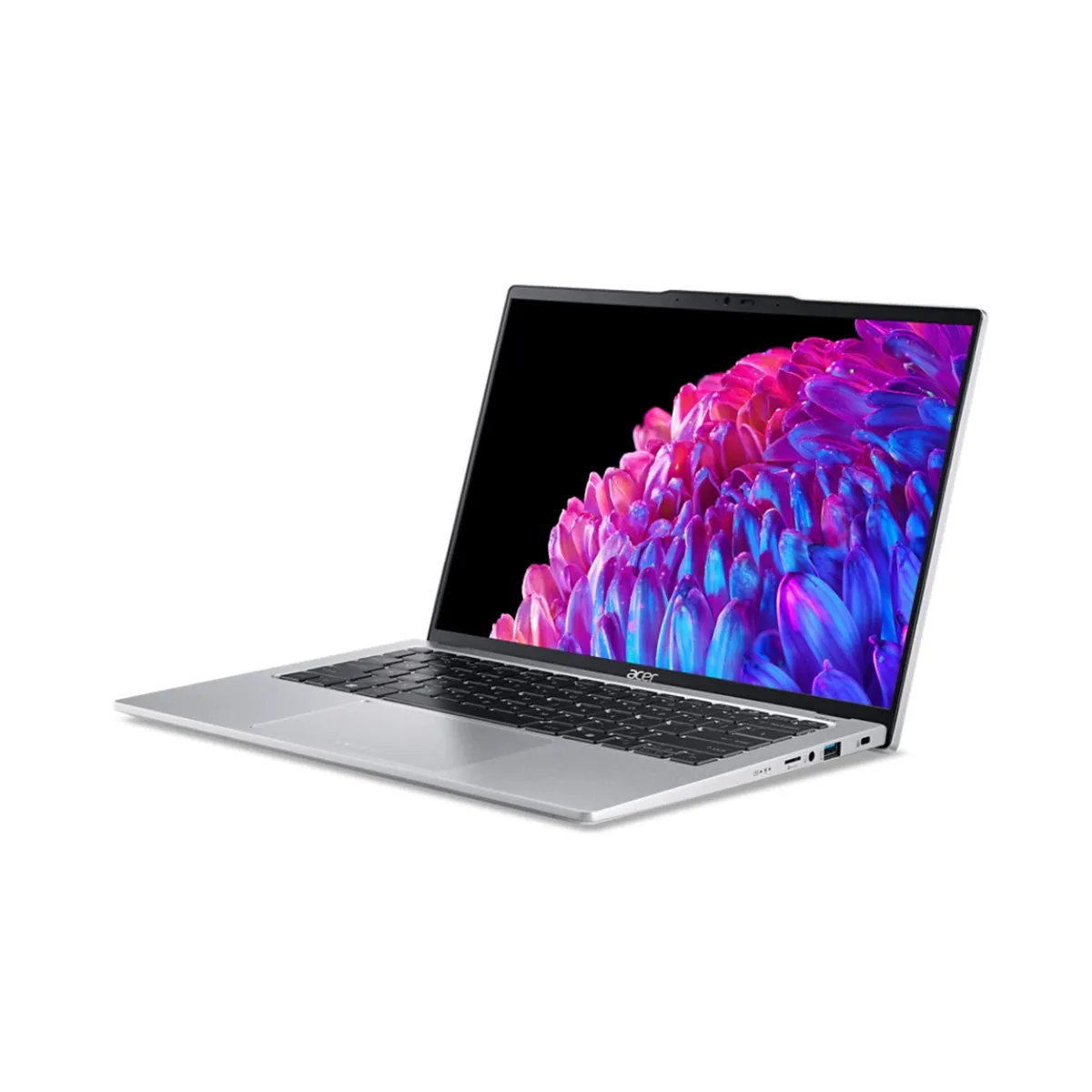 Acer Swift Go 14 SFG14-73-7481 Laptop (Pure Silver) | 14" WQXGA  (2880x1800) OLED | Ultra 7 155H | 16GB RAM | 1TB SSD | Intel Arc Graphics | Windows 11 Home | MS Office Home & Student 2021 |  Acer Entry Run Rate Backpack E-1620-P