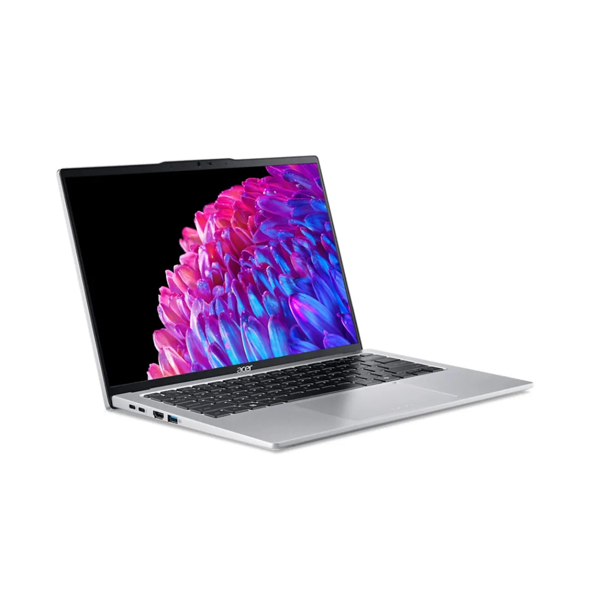 Acer Swift Go 14 SFG14-73-7481 Laptop (Pure Silver) | 14" WQXGA  (2880x1800) OLED | Ultra 7 155H | 16GB RAM | 1TB SSD | Intel Arc Graphics | Windows 11 Home | MS Office Home & Student 2021 |  Acer Entry Run Rate Backpack E-1620-P