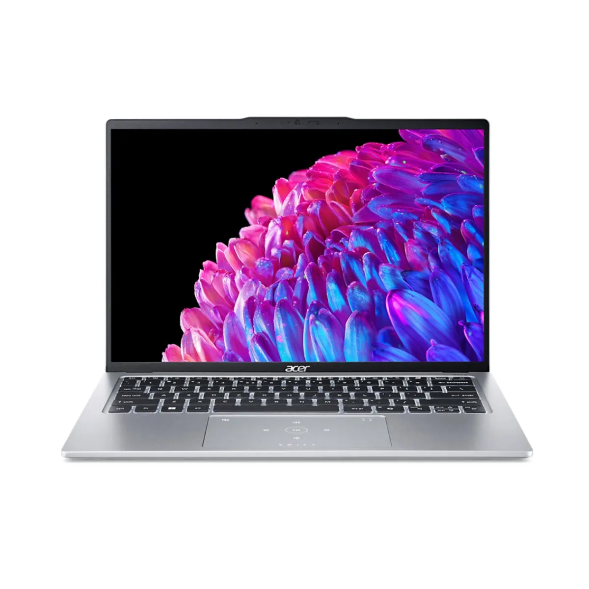 Acer Swift Go 14 SFG14-73-7481 Laptop (Pure Silver) | 14" WQXGA  (2880x1800) OLED | Ultra 7 155H | 16GB RAM | 1TB SSD | Intel Arc Graphics | Windows 11 Home | MS Office Home & Student 2021 |  Acer Entry Run Rate Backpack E-1620-P