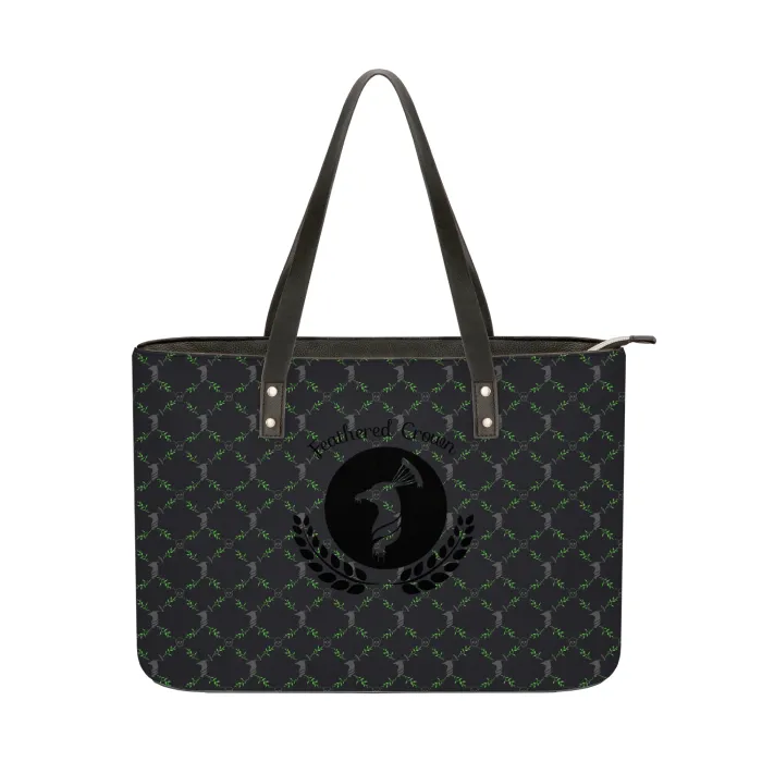 All-Over Print Leather Shoulder Bag