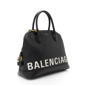 Balenciaga Grained Calfskin Ville Medium Top Handle Bag