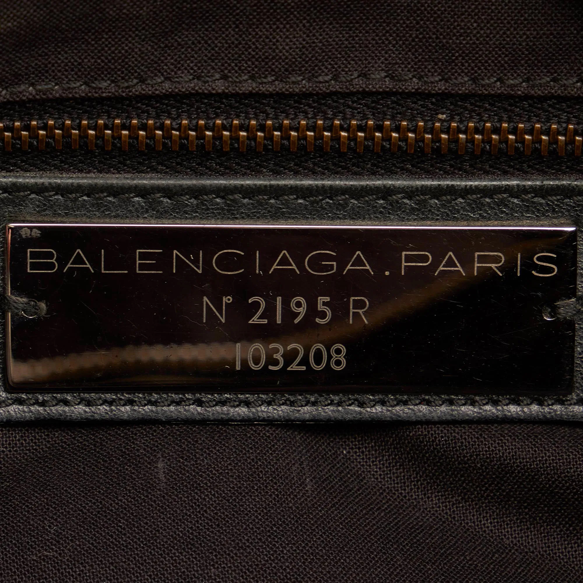 Balenciaga Motocross Classic First Lambskin Leather Satchel