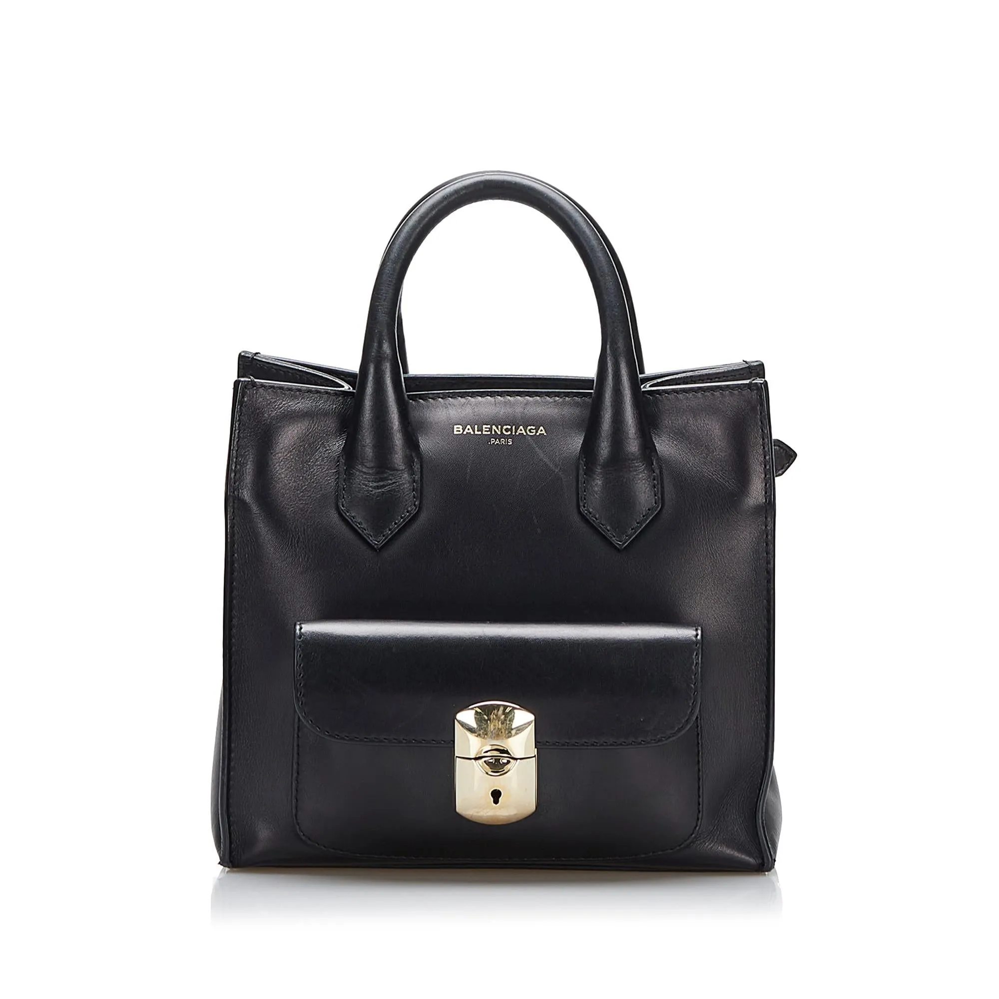 Balenciaga Padlock All Afternoon Satchel