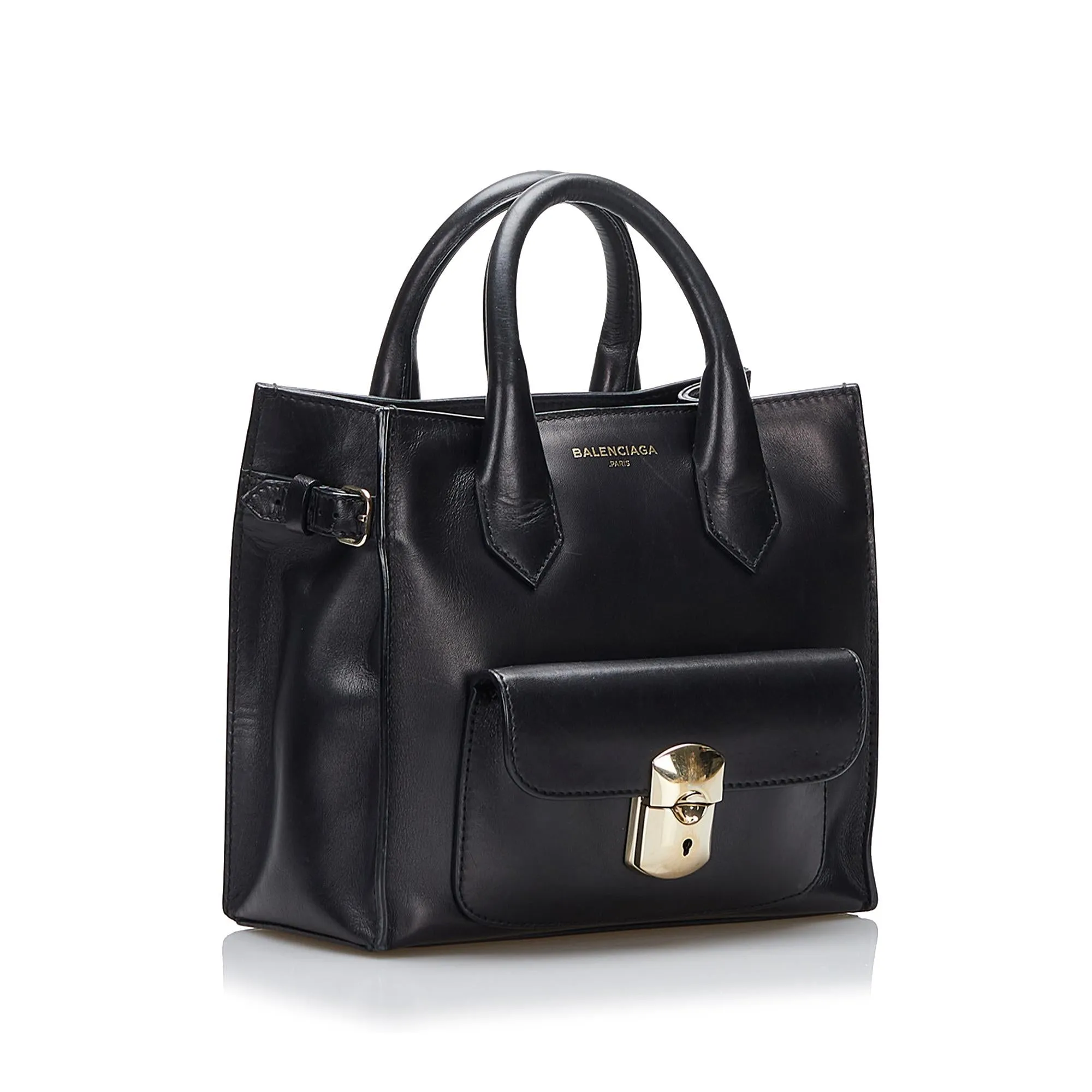 Balenciaga Padlock All Afternoon Satchel