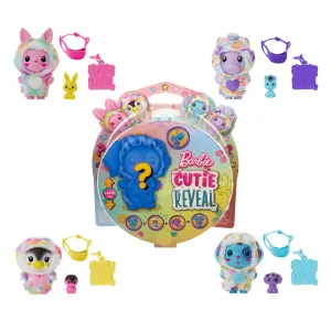 Barbie Cutie Reveal Color Dream-Themed Pet & Accessories With 5 Surprises including Mini Pet, Color Change & Clip