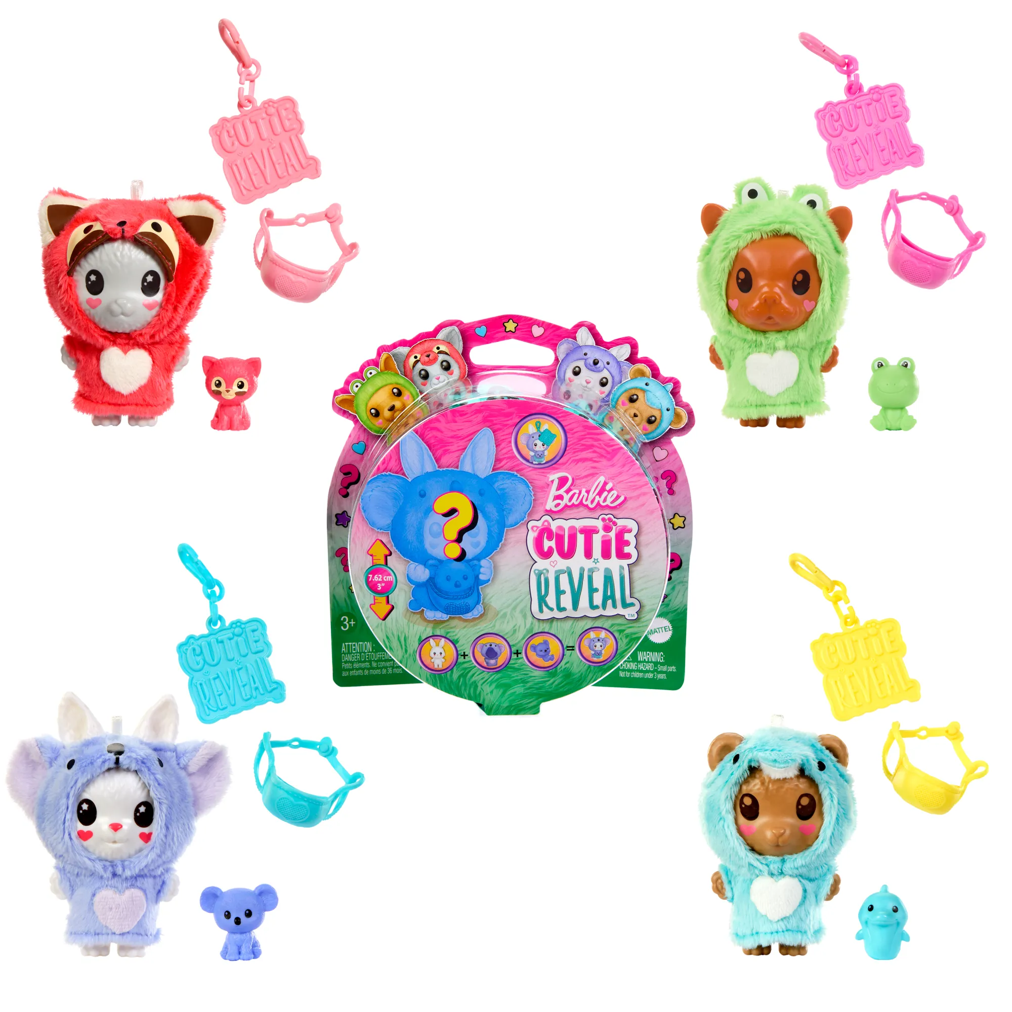 Barbie Cutie Reveal Costume-Themed Pet & Accessories With 5 Surprises including Mini Pet, Color Change & Clip