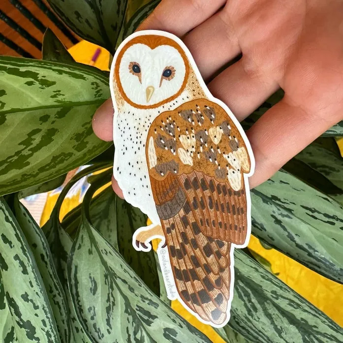 Barn Owl Vinyl Sticker