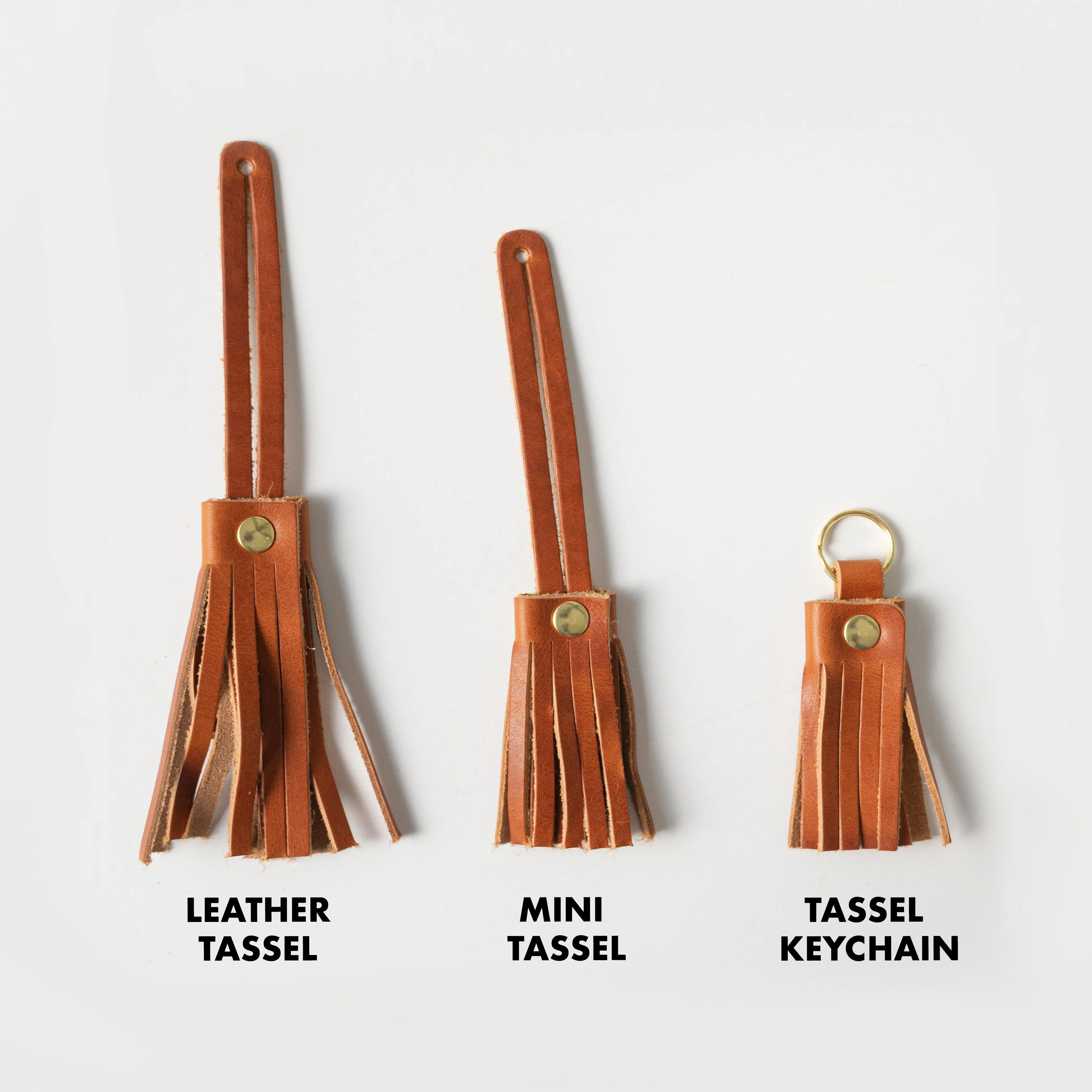 Beige Bison Leather Tassel