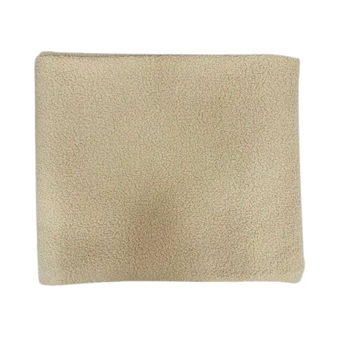 Beige Terry Knit Faux Wool Boucle Fabric