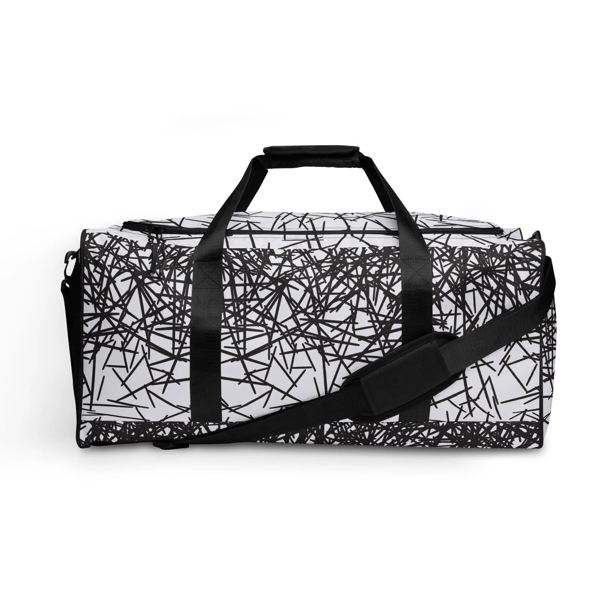 Black & White Ombre Duffle Bag