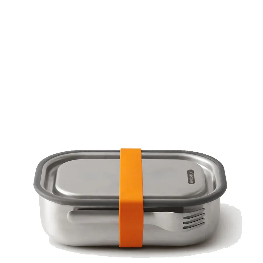 Black   Blum Stainless Steel Lunch Box Large Orange