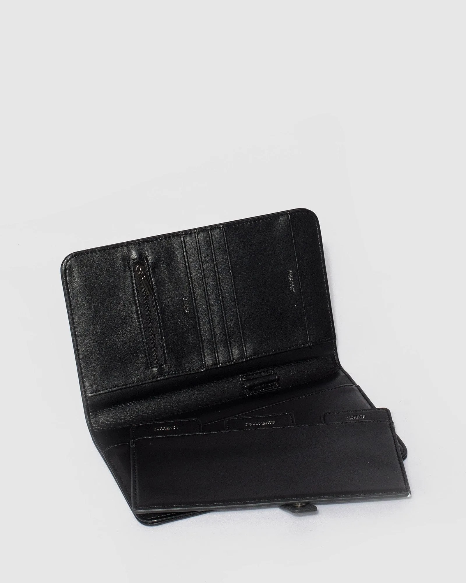 Black Classic Travel Wallet