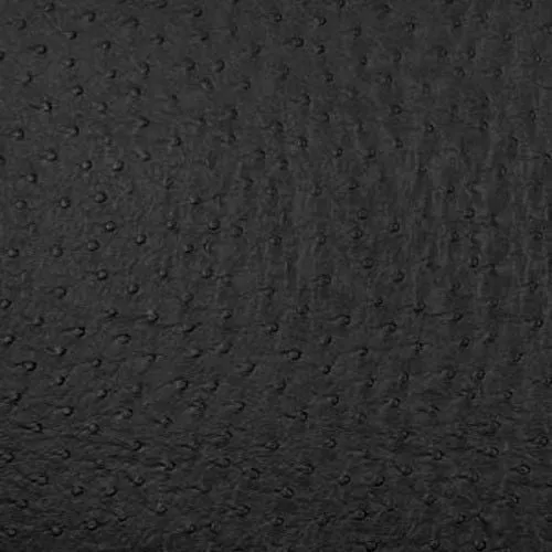 Black Faux Ostrich Vinyl Fabric