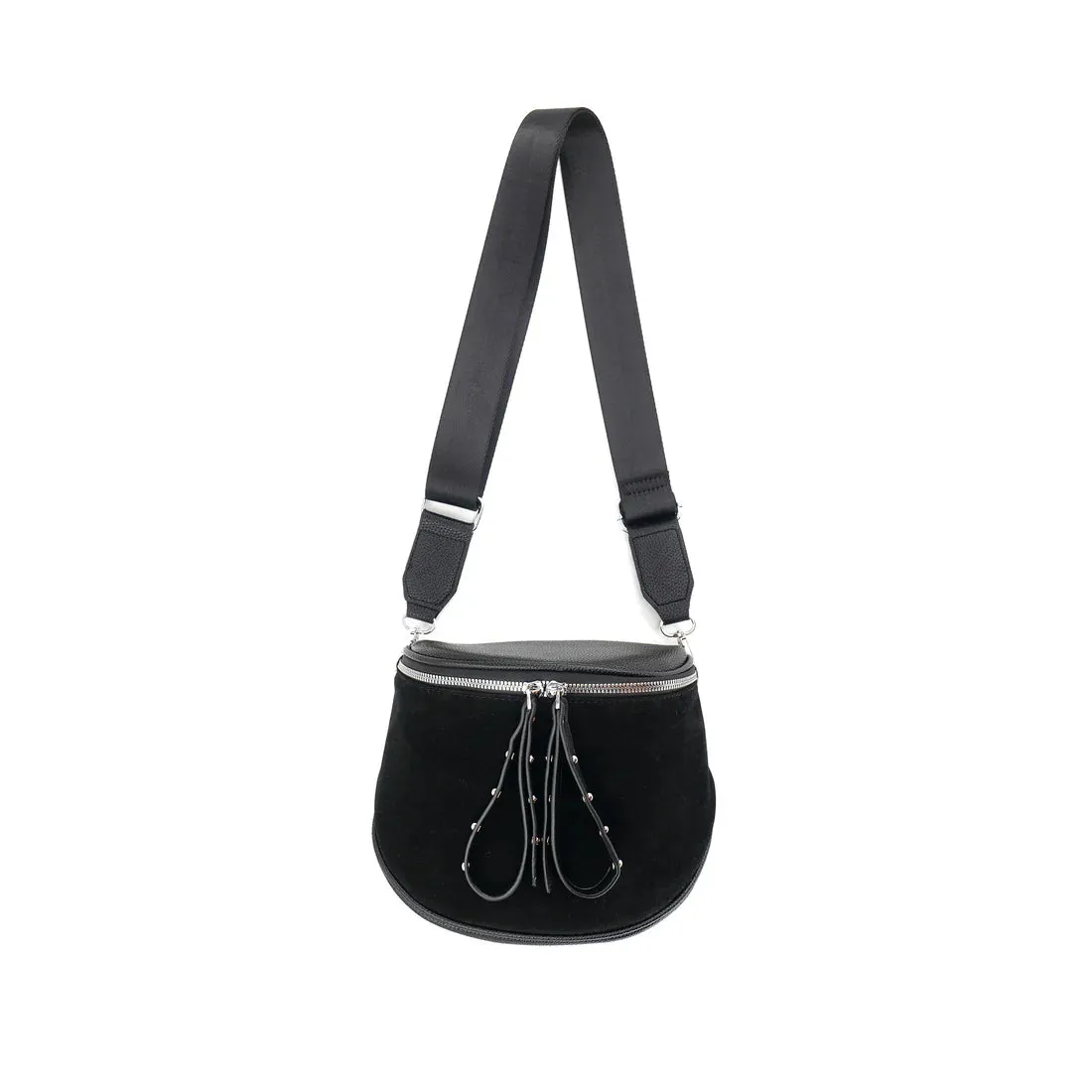 Black Suede Handbag