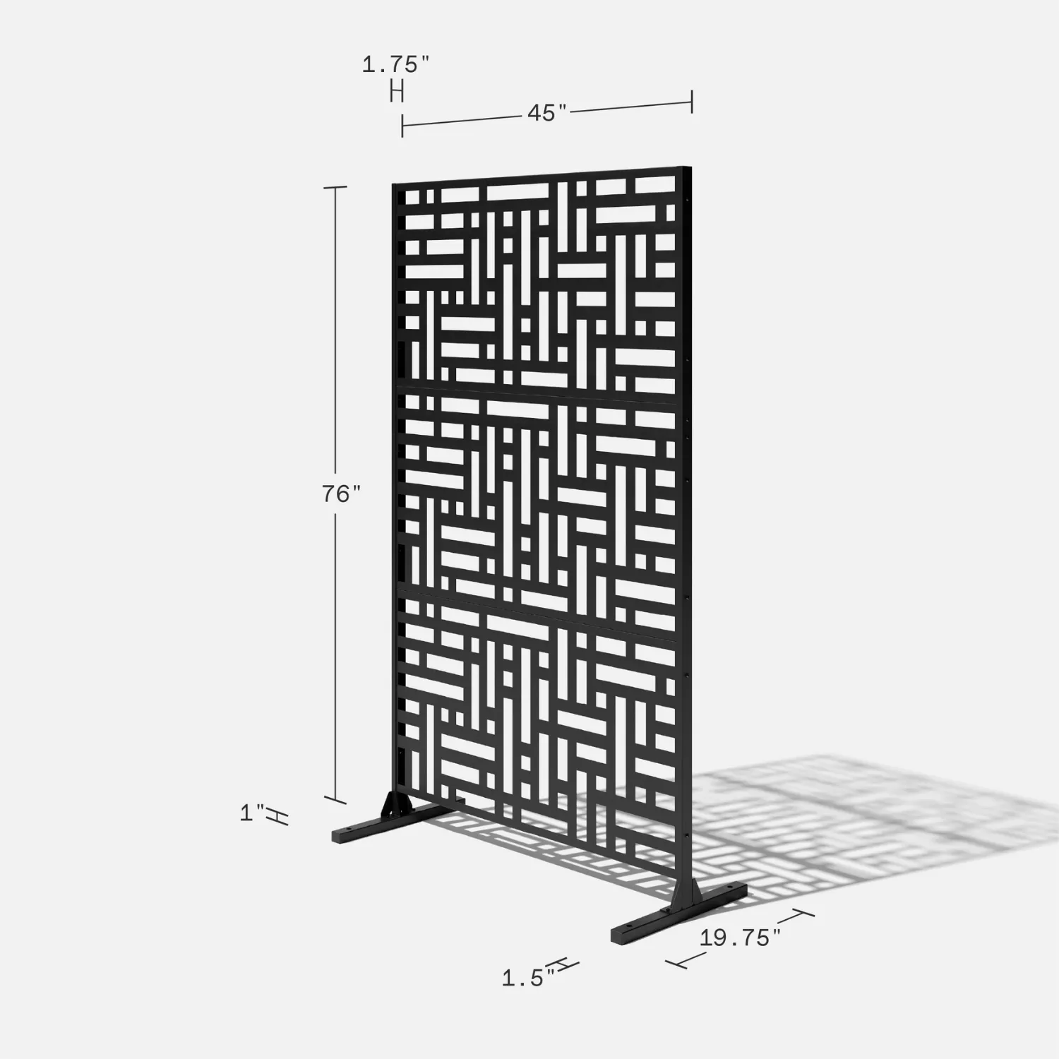 Blocks Polypropylene 3 Piece Privacy Screen