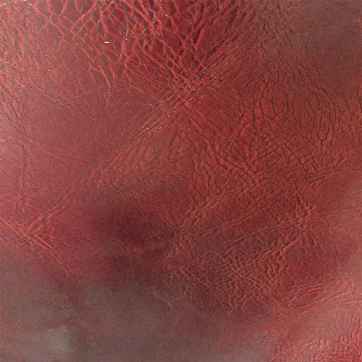 Blood Red Distressed Faux Leather Fabric