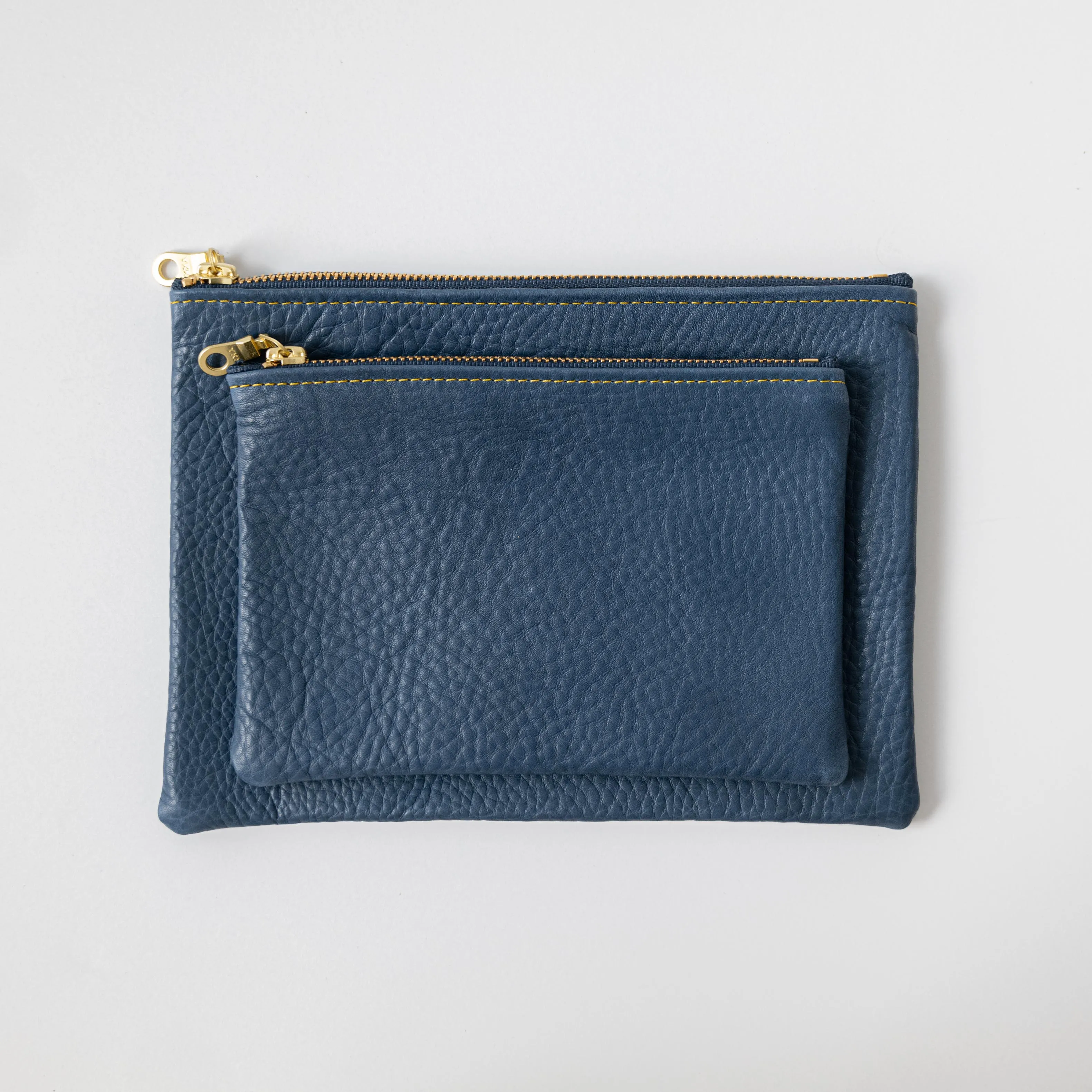 Blue Cypress Medium Zip Pouch