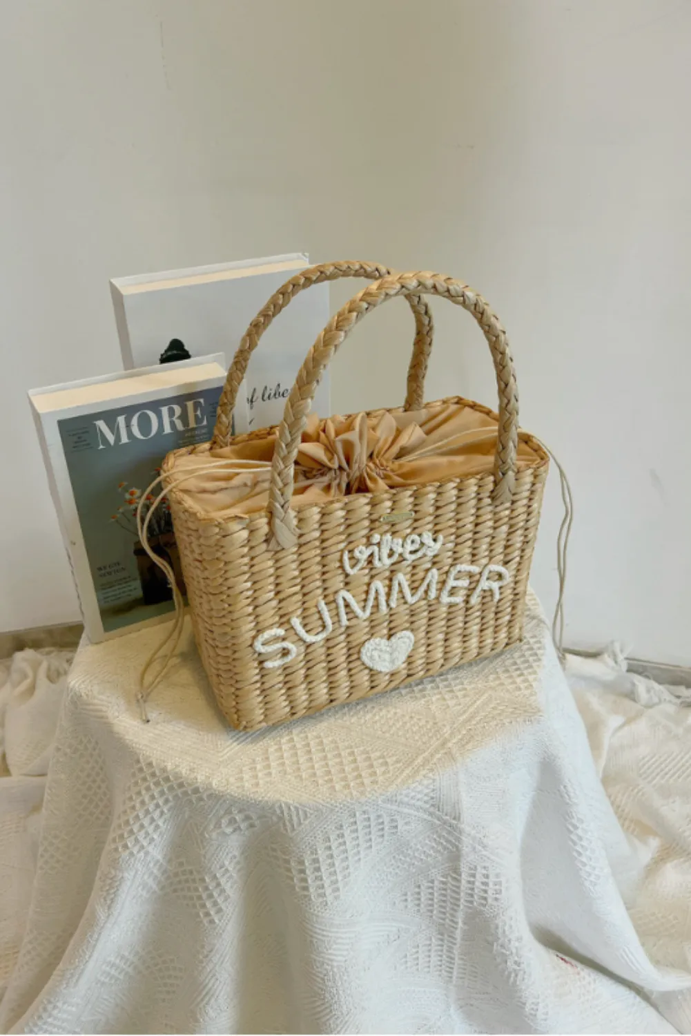 'Carilyn' Customizable Straw Bag