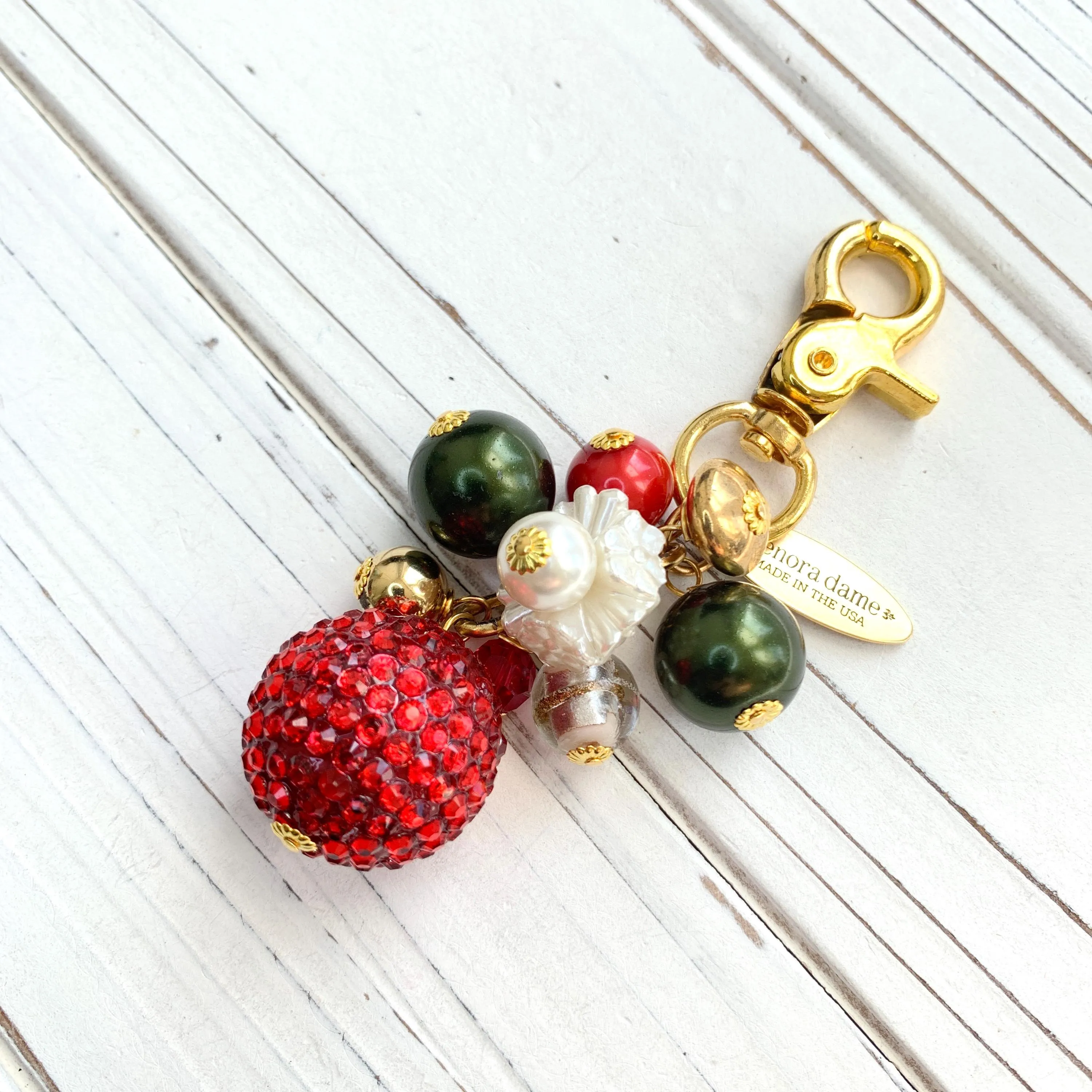 Christmas Bling Bag Charm