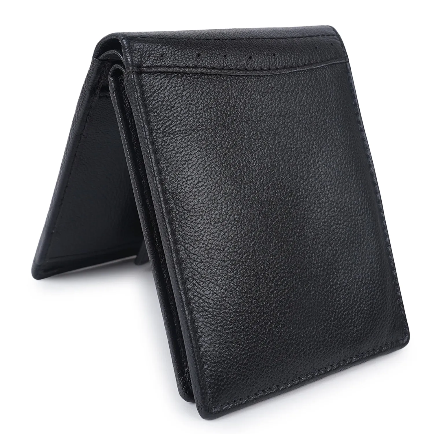 CIMONI Genuine Leather Nappa men wallet Black