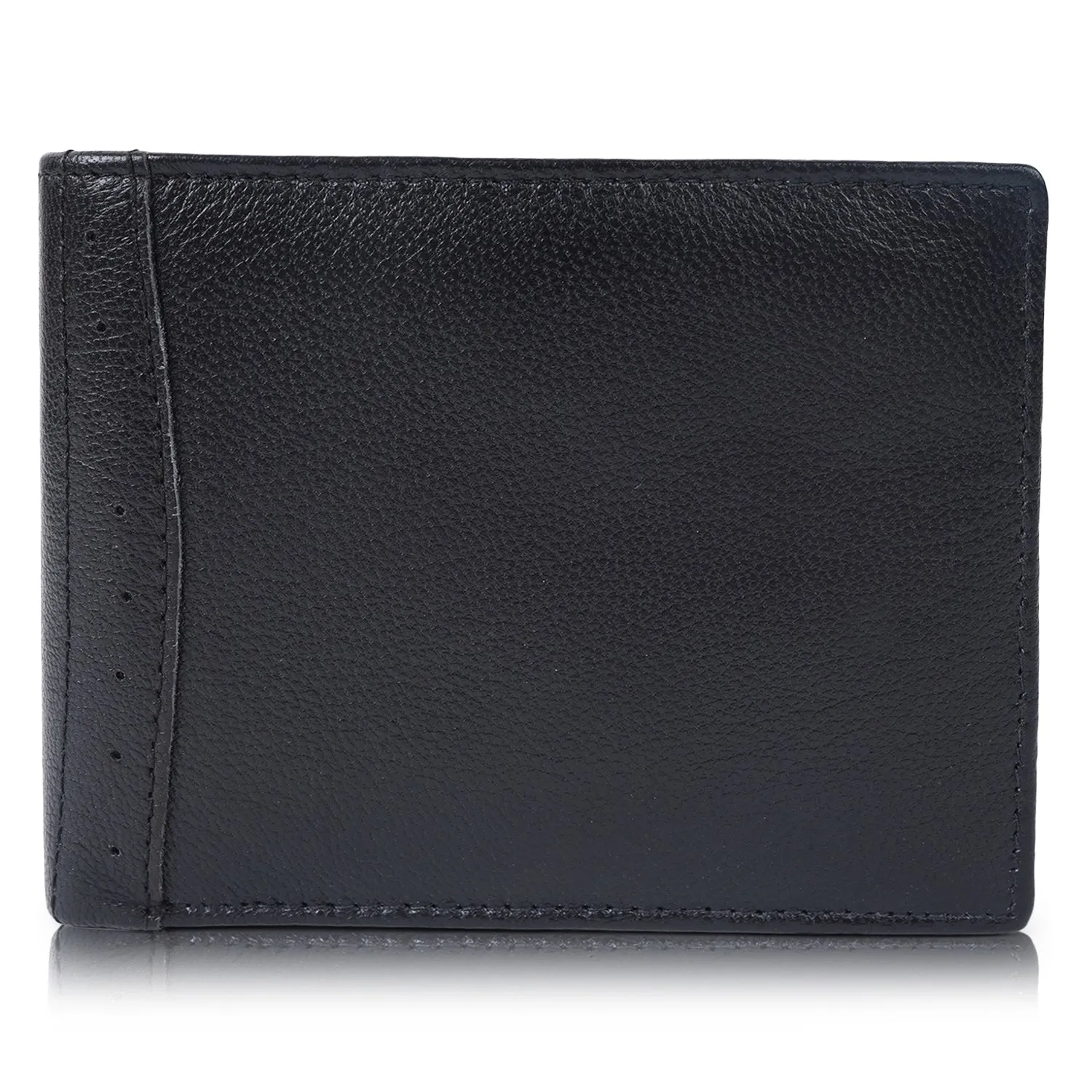 CIMONI Genuine Leather Nappa men wallet Black