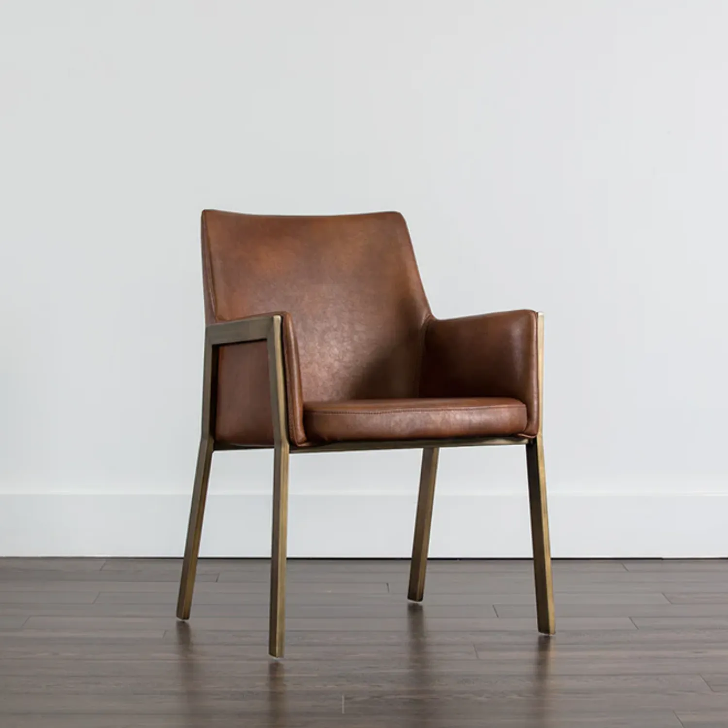 Cognac Reveal Indoor Dining Arm Chair