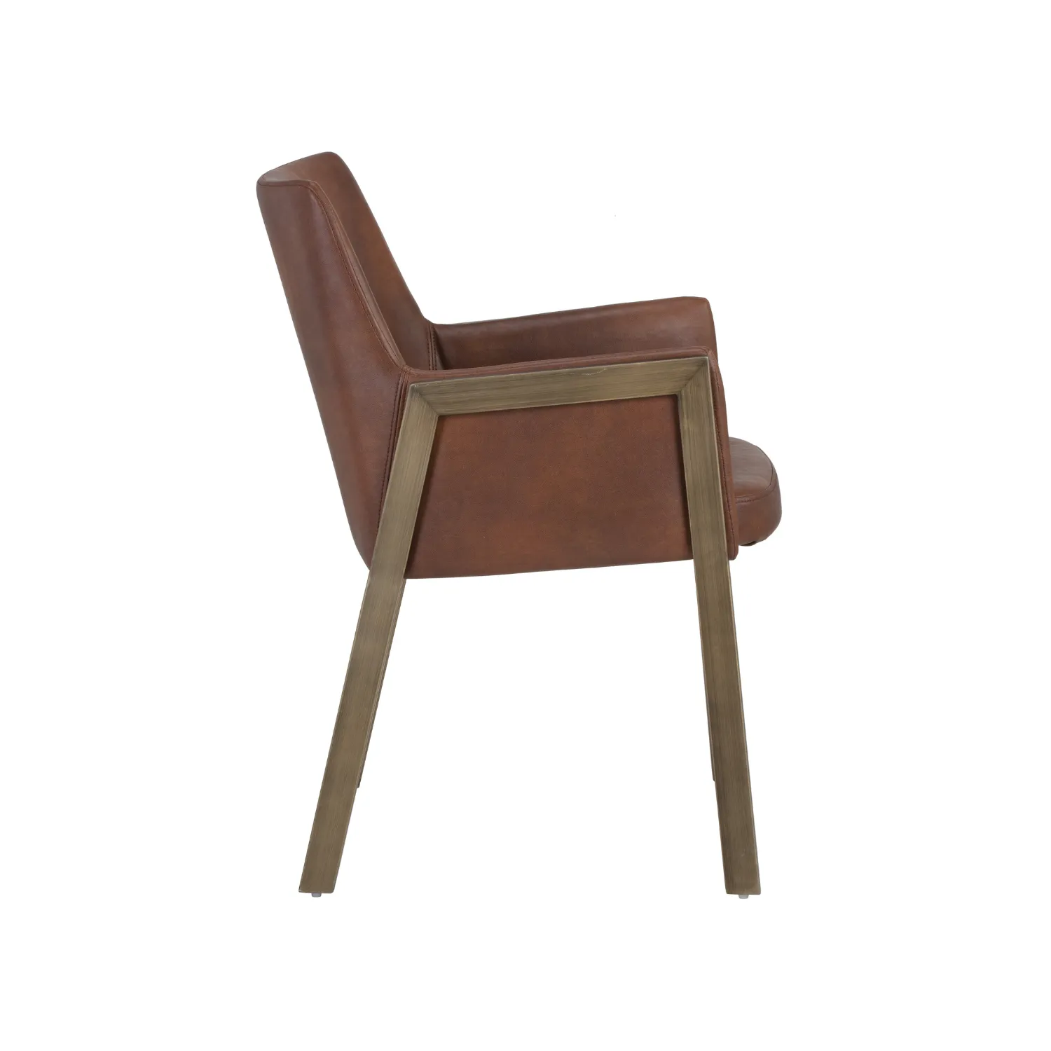 Cognac Reveal Indoor Dining Arm Chair