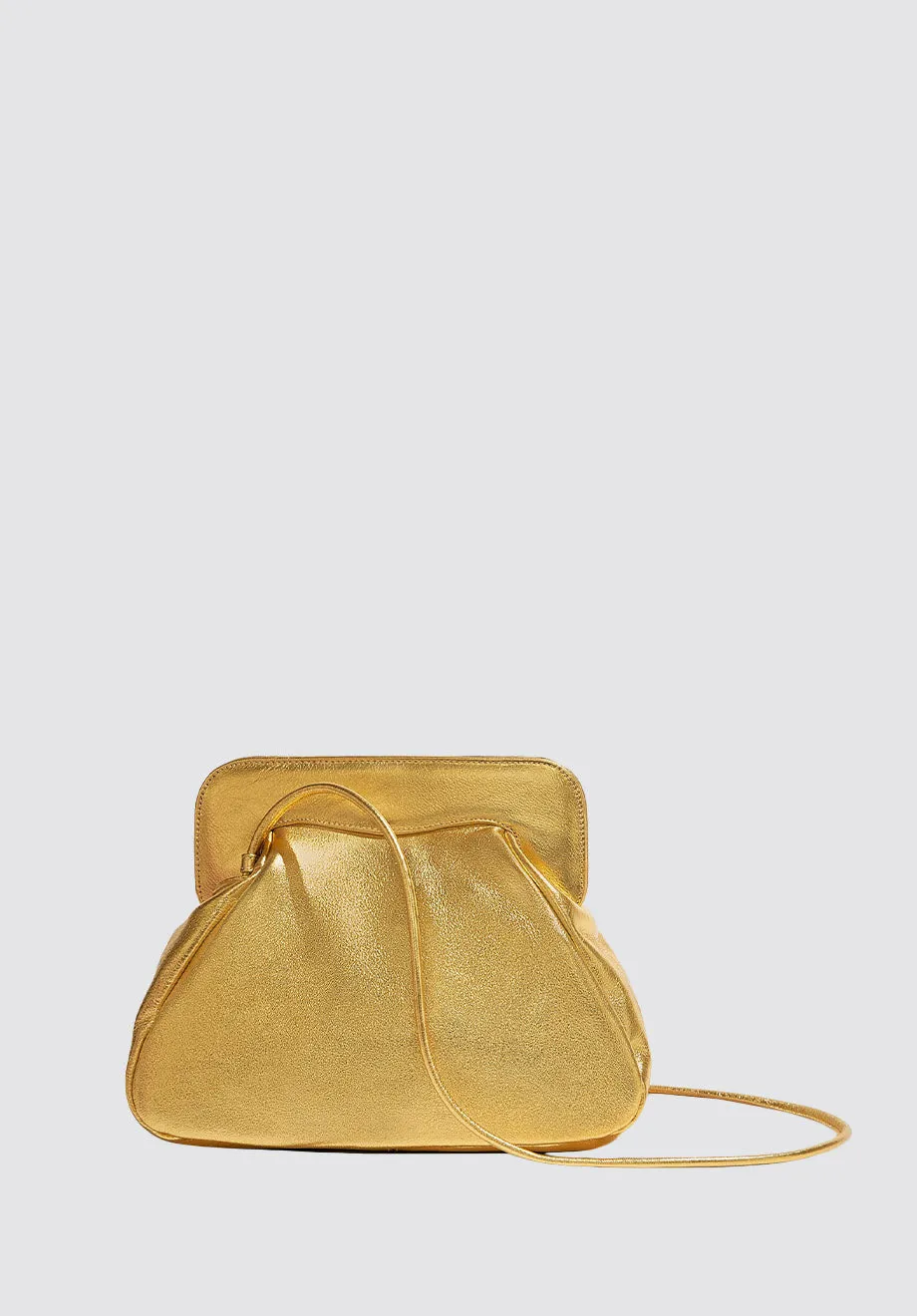 Constanza Clutch | Metallic Gold