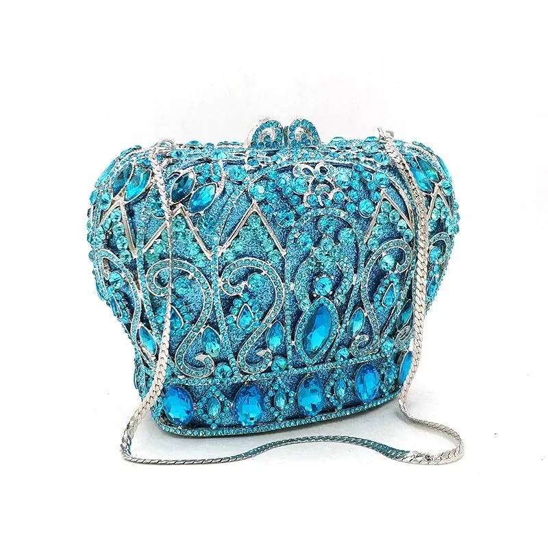 Crystal Crown Clutch Bag