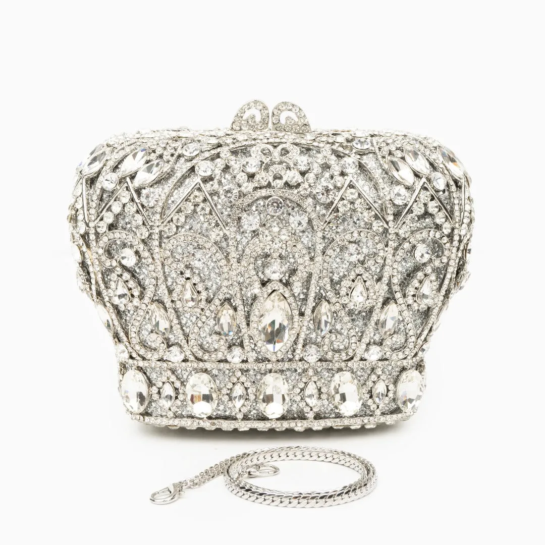 Crystal Crown Clutch Bag