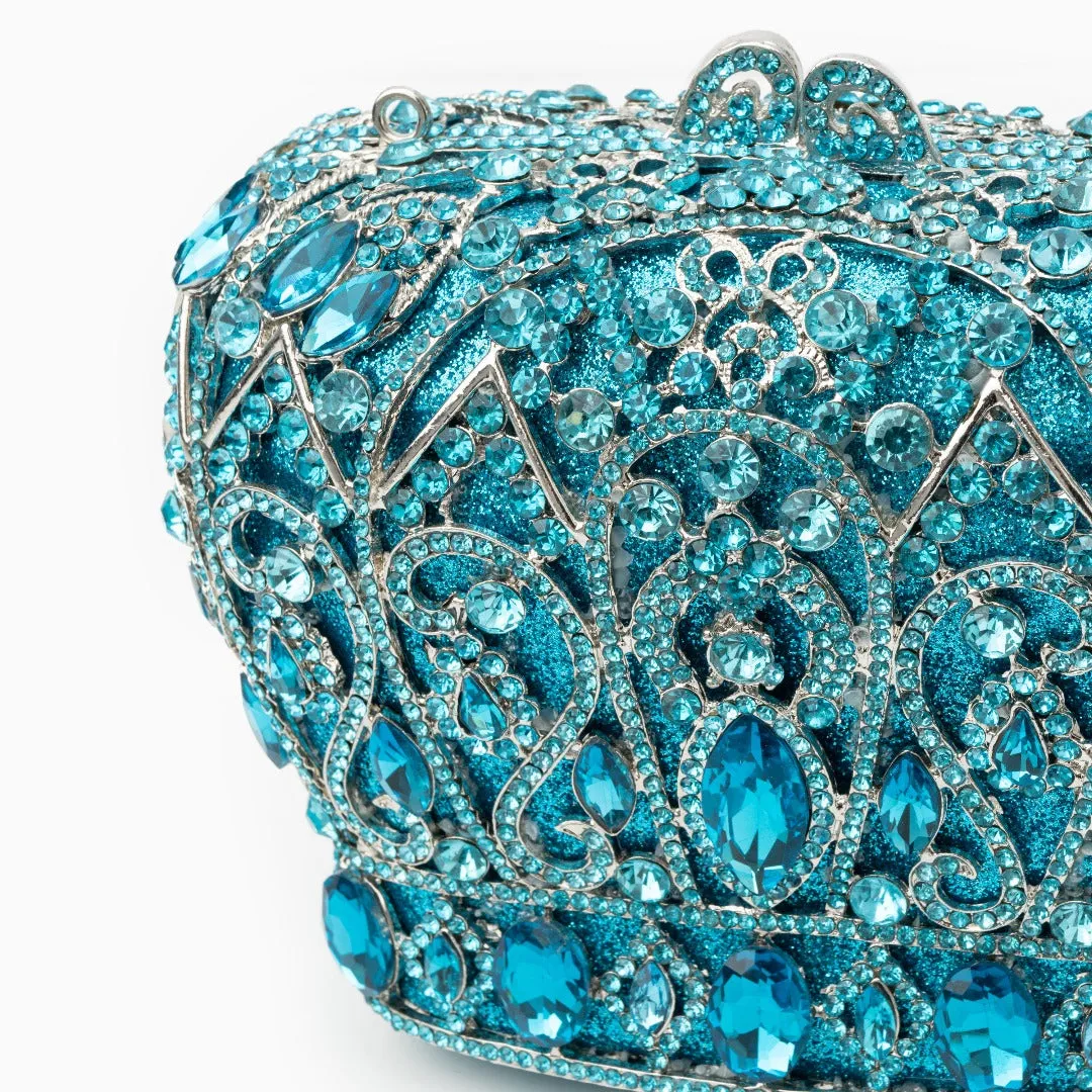 Crystal Crown Clutch Bag