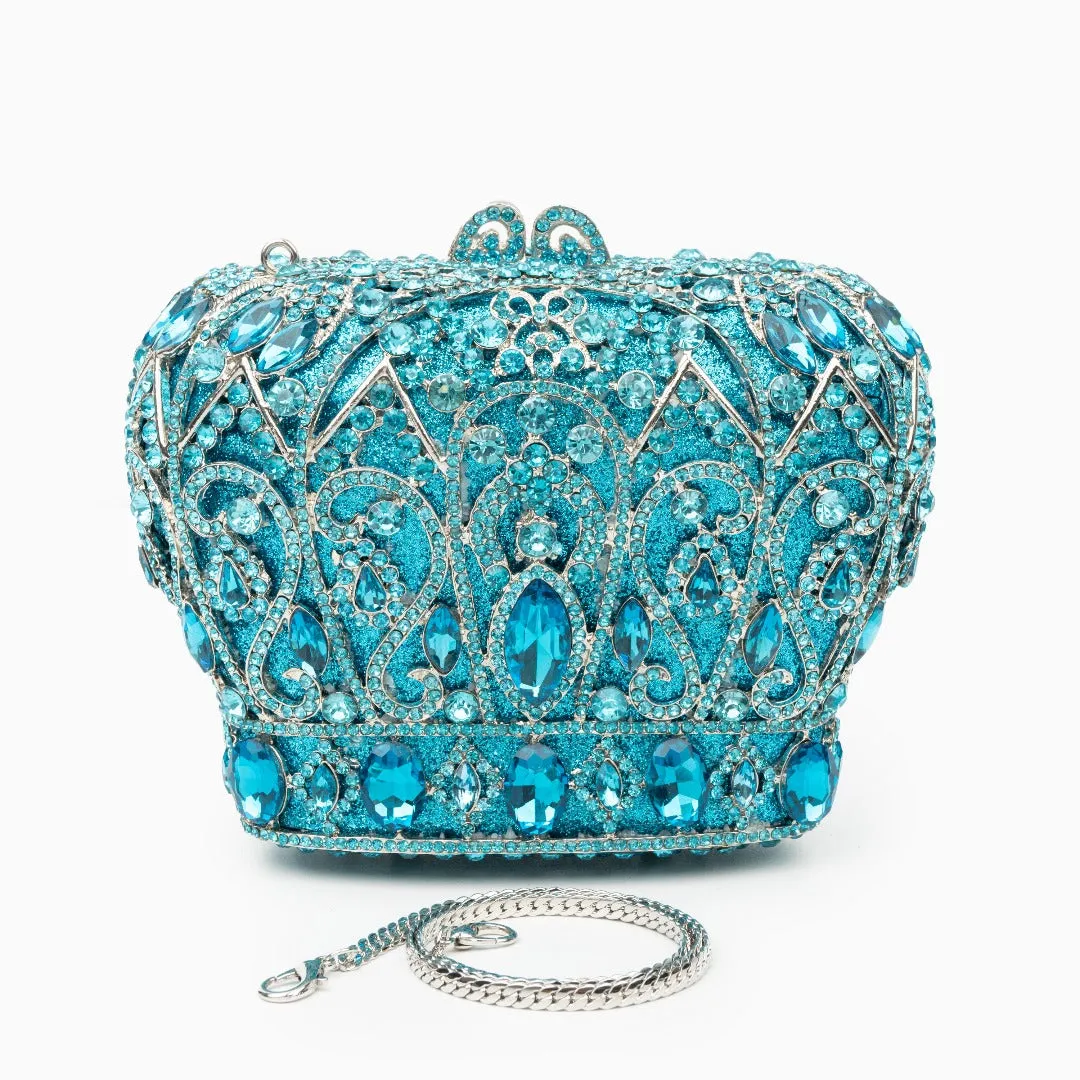 Crystal Crown Clutch Bag