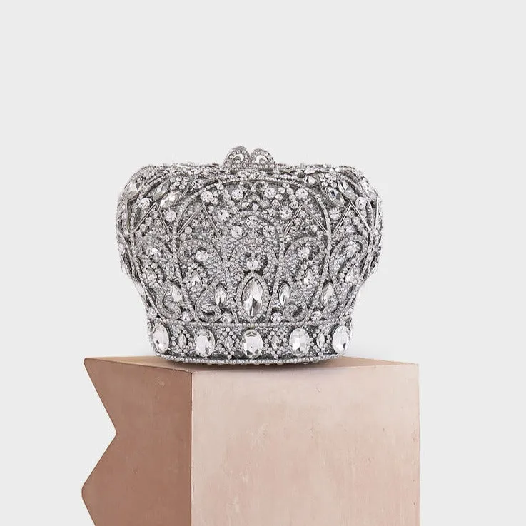 Crystal Crown Clutch Bag