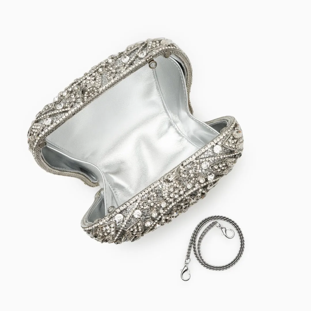 Crystal Crown Clutch Bag