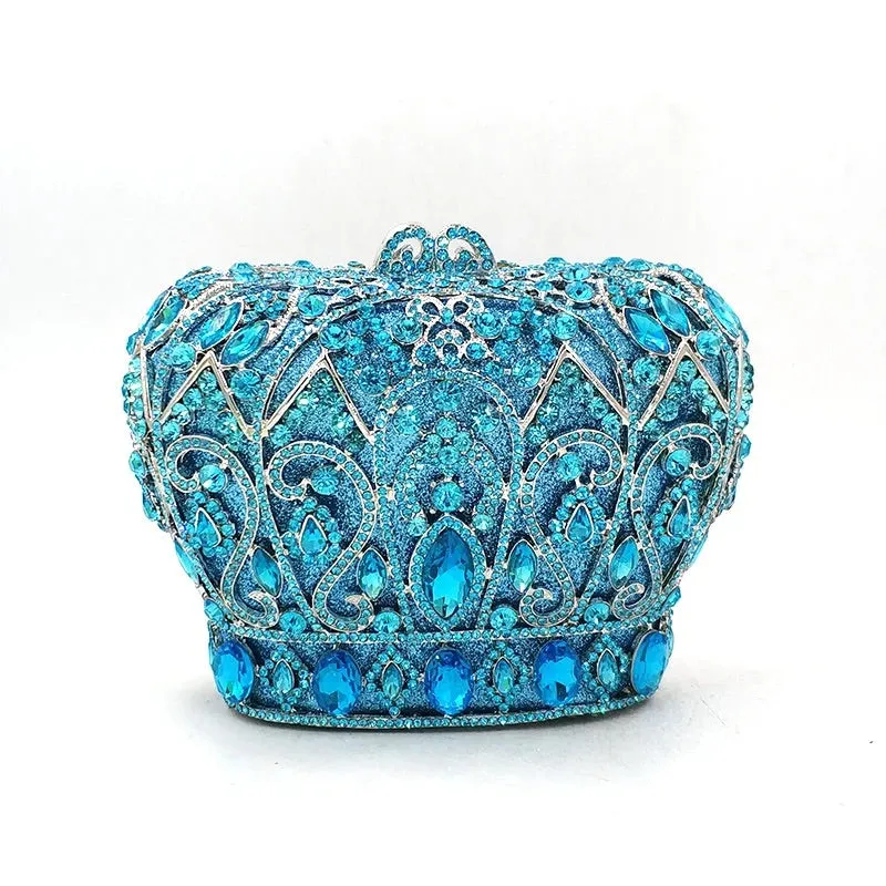 Crystal Crown Clutch Bag