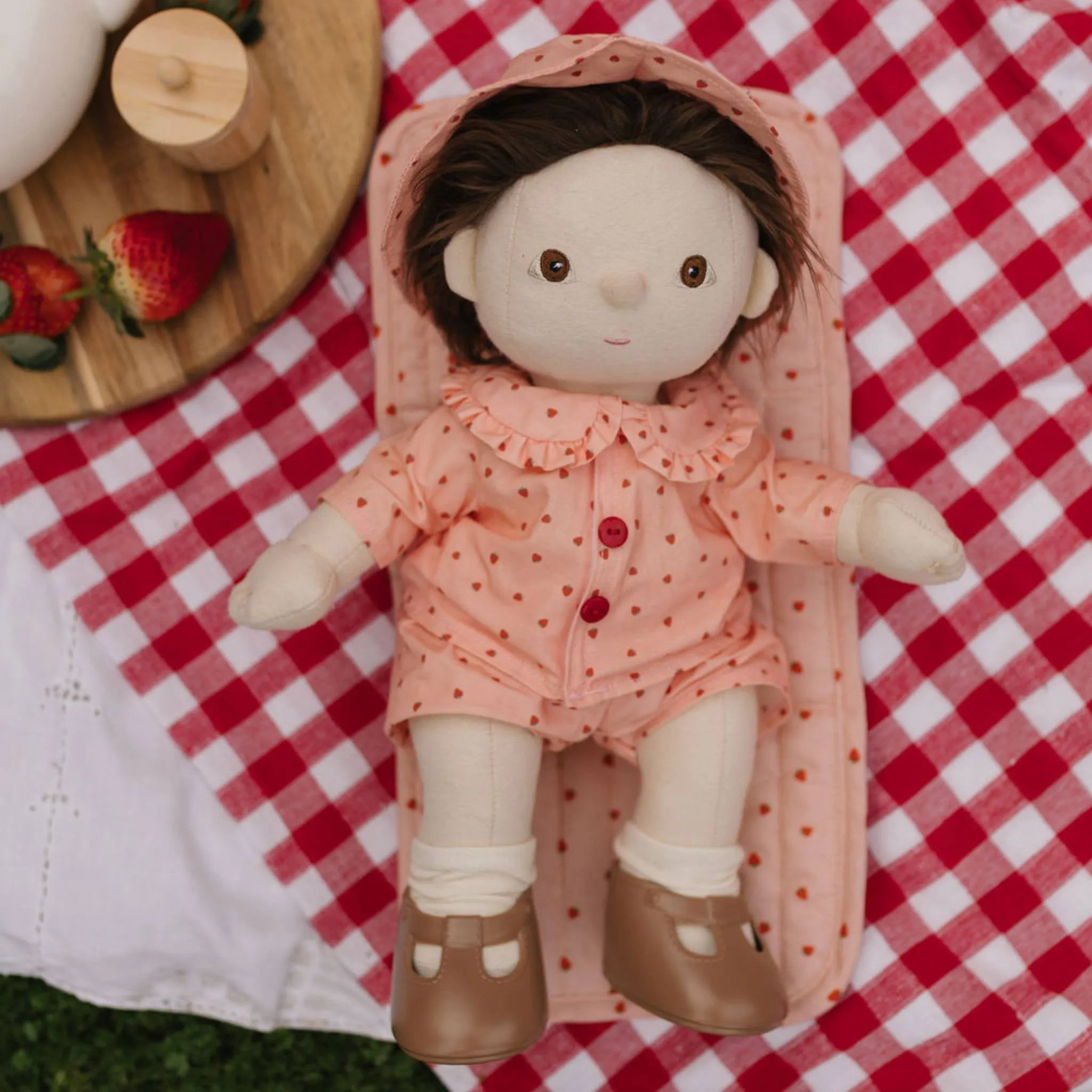 Dinkum Doll On the Go Outfit | Strawberry by Olliella