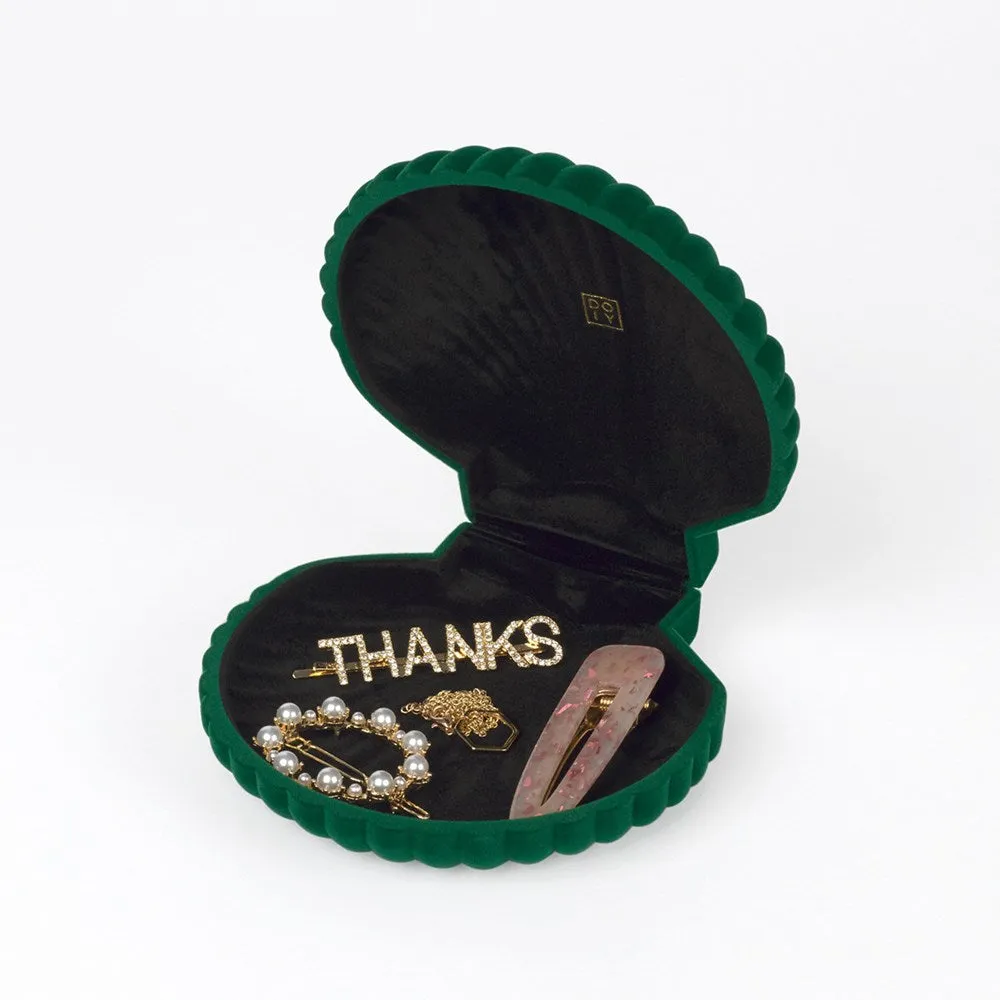 Exquisite Green Seashell Jewelry Box - Premium Quality