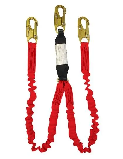 EA Lanyard - 6 ft. Single or Twin Leg, Zorber Pack, Flex Web, Select Connectors