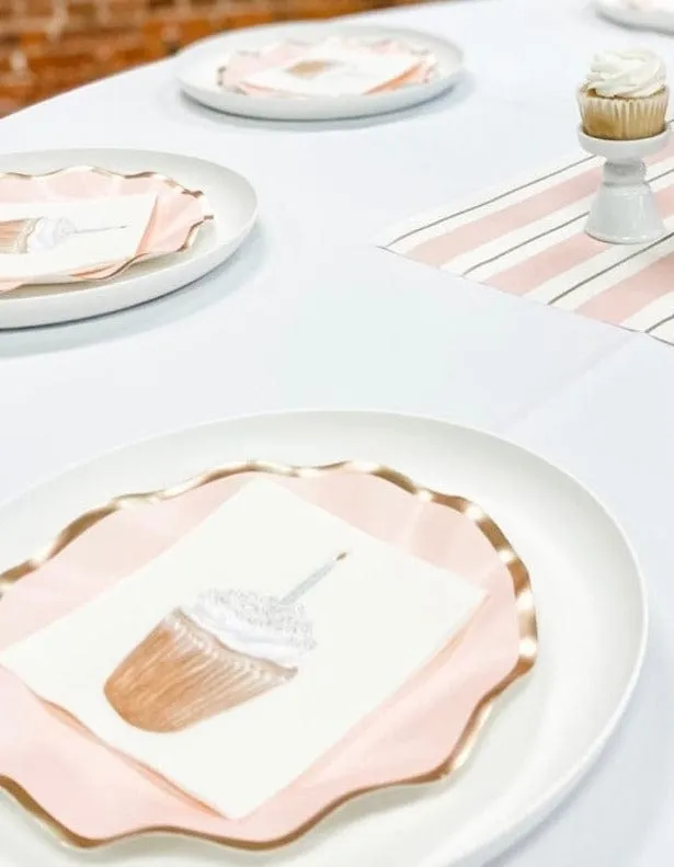 Everyday Blush Wavy Salad Plates