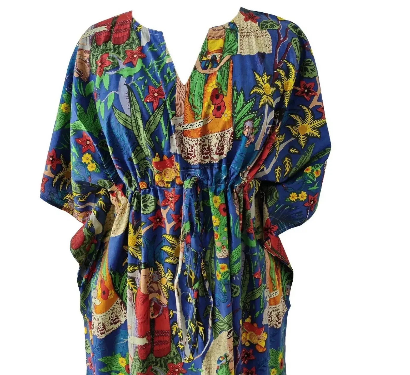 Frida Kahlo Cotton Caftan One Size