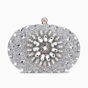 Genesis Solar Rhinestone-Encrusted Clutch Bag